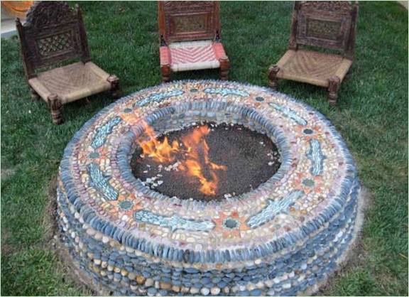 Mosaico nel pozzo del fuoco