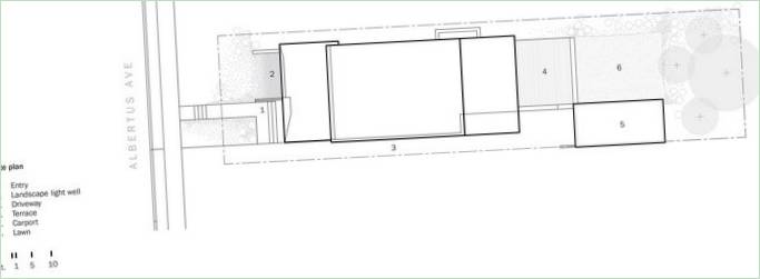 Pianta della casa familiare Counterpoint House