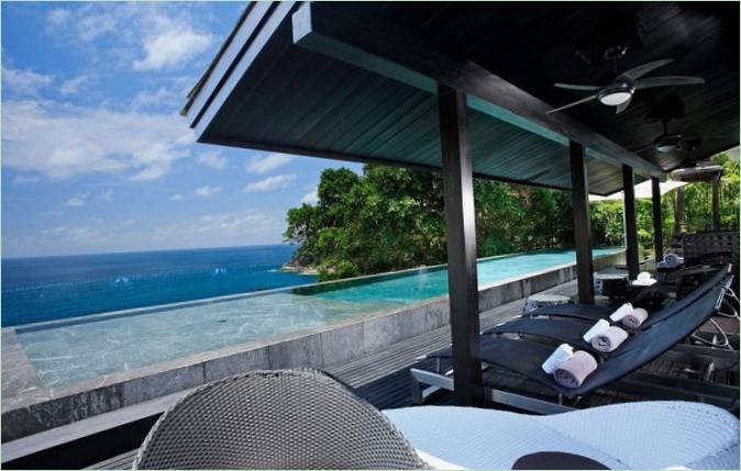 La terrazza di Villa Yin in Thailandia