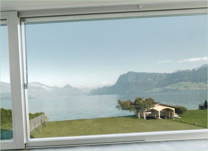 Vista dalla casa di campagna Villa M in Svizzera