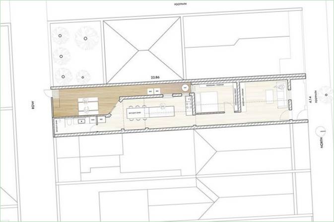 Design degli interni di una piccola casa di campagna - progetto casa Interno di una piccola casa di campagna - progetto casa