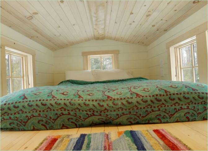 Camera da letto a soppalco della Tiny House
