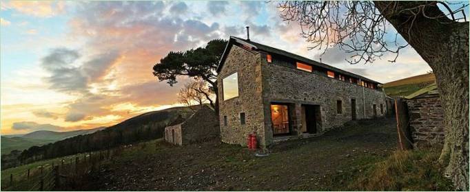 Esterno di una casa di campagna scozzese
