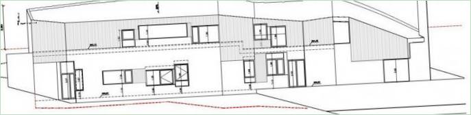 Layout della facciata della casa