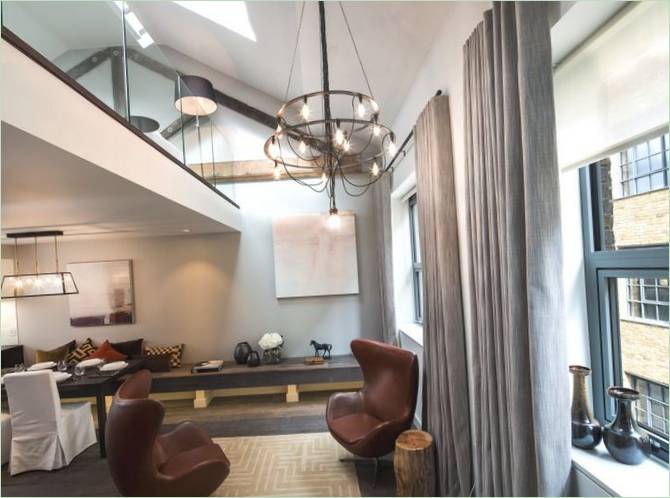 Interior design del soggiorno di Macaulay Walk