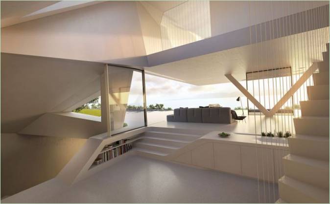 Un palazzo in stile moderno a Rodi, in Grecia
