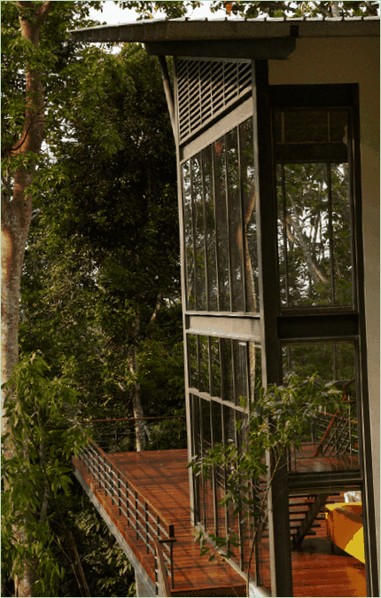Una casa tropicale unica con una vista mozzafiato