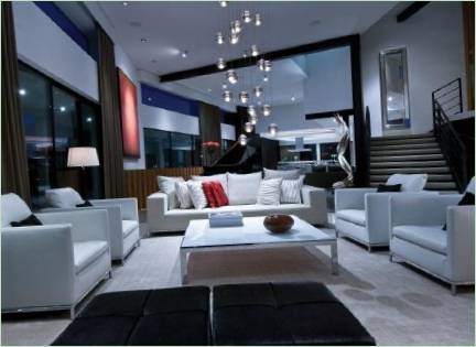 Design del soggiorno dell'appartamento Bird Street
