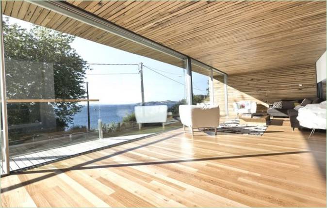 Casa Dezanove casa moderna di A Pobra do Caramiñal & Iñaki Leite, Spagna