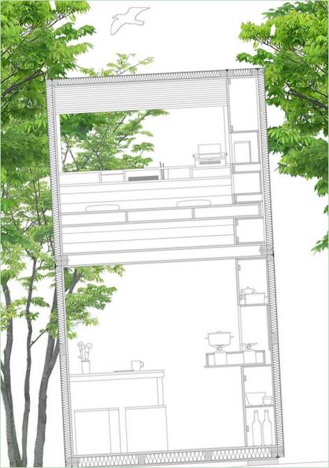 Layout di una casa di campagna