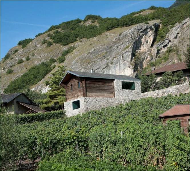 Design della casa di campagna Germaniere in Svizzera