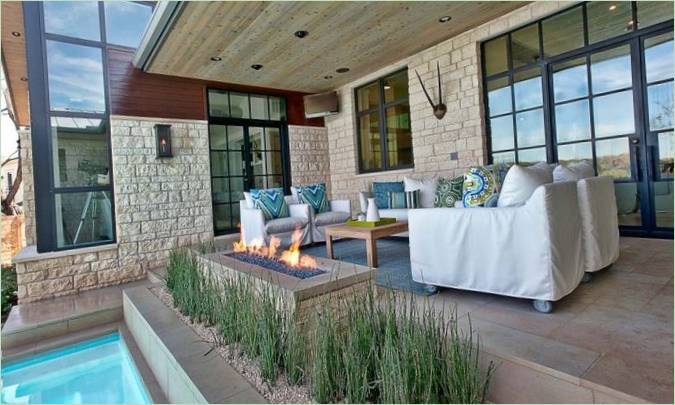 Interior design Texas Residence Placquered Home