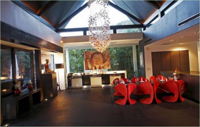 Interni dell'hotel Villa Yin in Thailandia