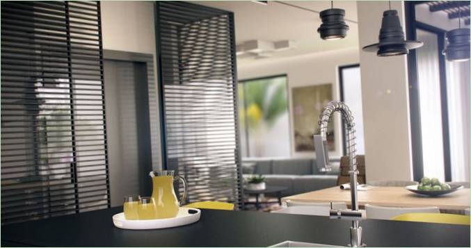 Interno di una residenza familiare in Israele