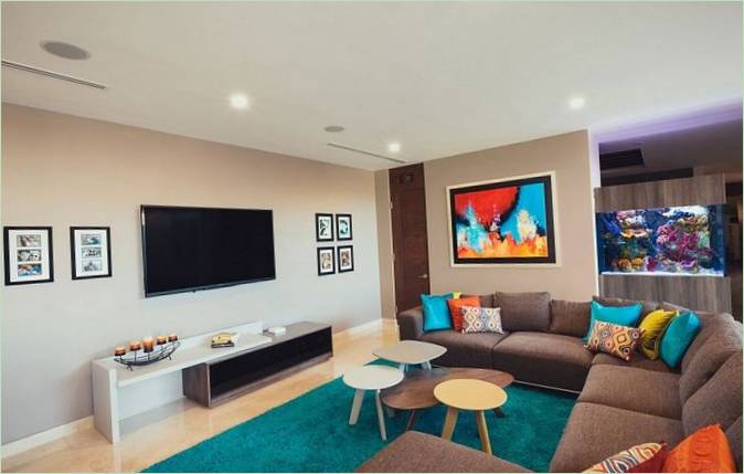 Interno della villa Residencia R35 in Messico