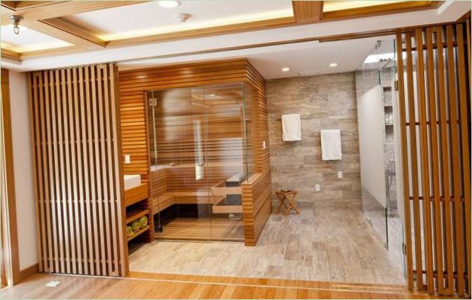 Interno della residenza di Chestnut Hill