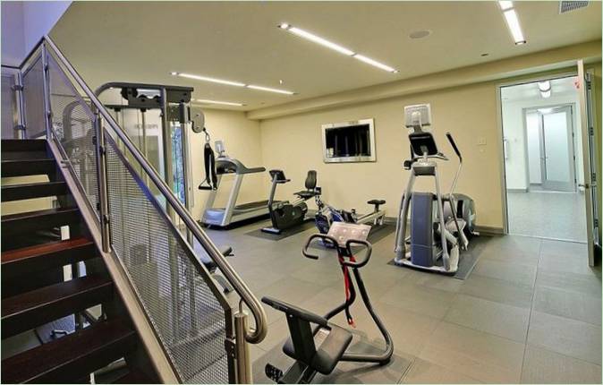 Interior design della palestra