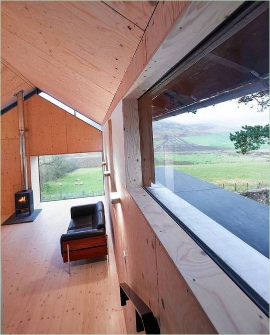 Design degli interni del soggiorno di una casa di campagna