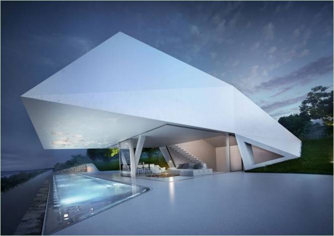Un palazzo in stile moderno a Rodi, in Grecia