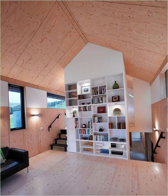 Design del soggiorno della casa di campagna