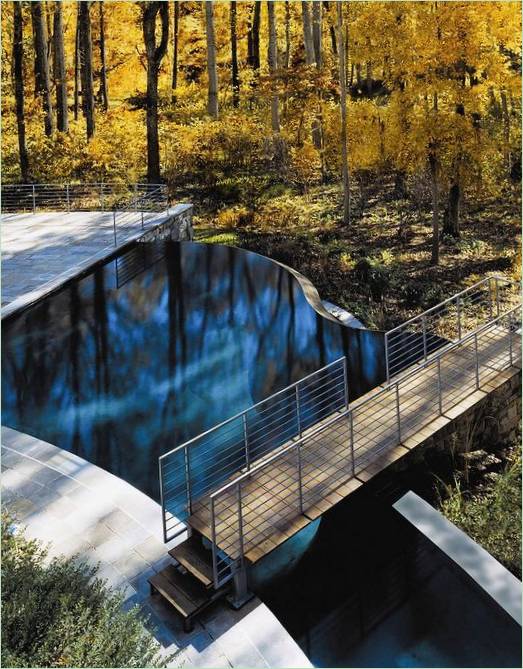 Ponte su una piscina - foto 15 Ponte da piscina per la decorazione del giardino - foto 15