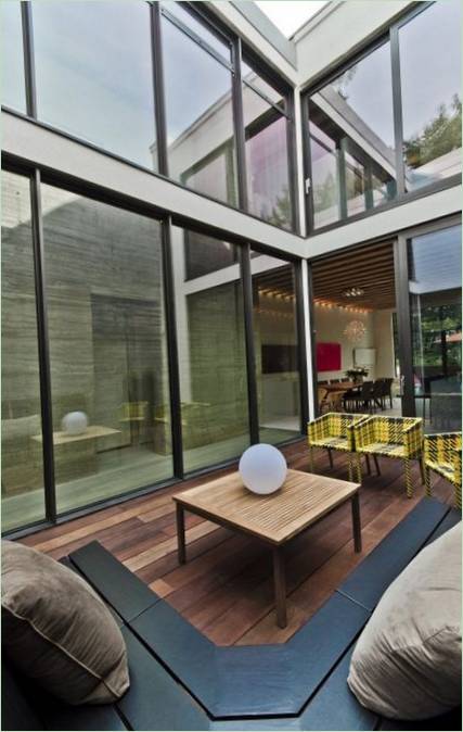 Il patio di una residenza a Montreal