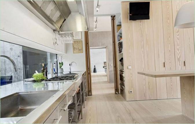 Villa sulla spiaggia Gerta Wingardha. Cucina