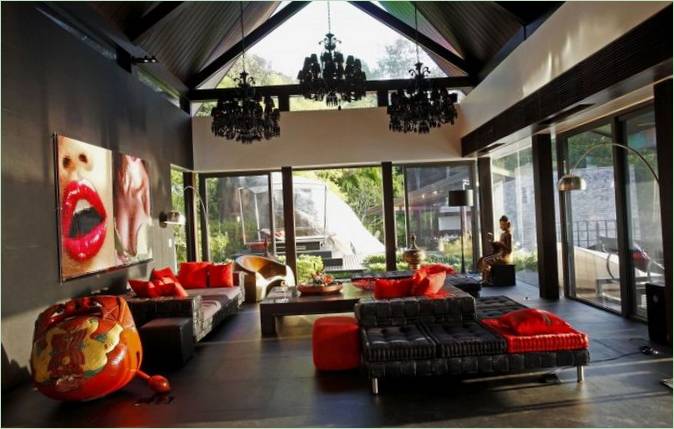 Interni dell'hotel Villa Yin in Thailandia