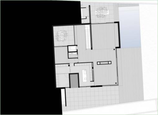 Schema planimetrico del cottage