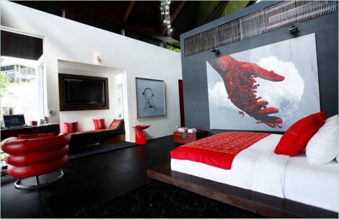 Interno di Villa Yin in Thailandia
