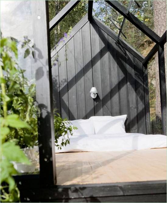 Design interno dell'area salotto della Garden House