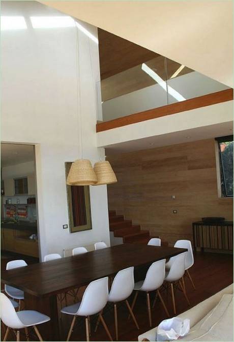 Sala da pranzo di Casa Cantagua in Cile
