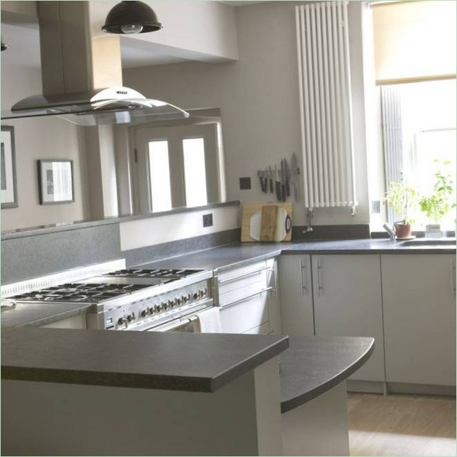La cucina di una villa a Londra