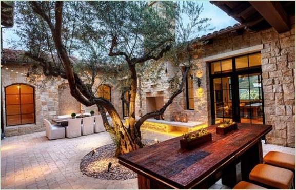 Un albero nel cortile di una casa di San Diego