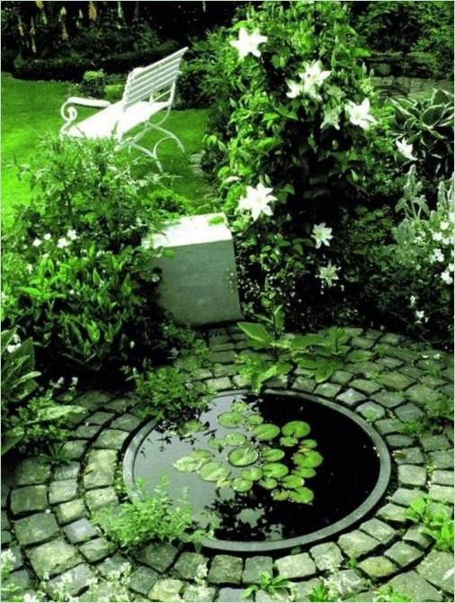Laghetto ornamentale in giardino
