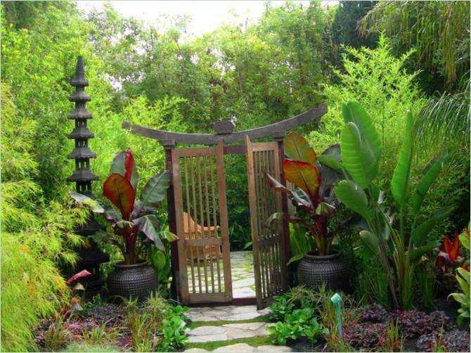 Creare un giardino giapponese: un verde solido come colore principale