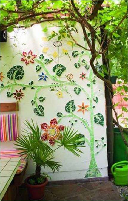 Decorazione murale a mosaico