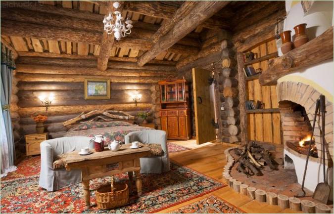 Interni di camere da letto in stile etnico