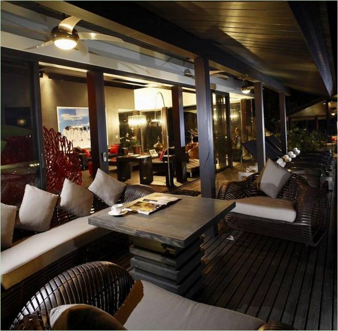 La terrazza di Villa Yin in Thailandia