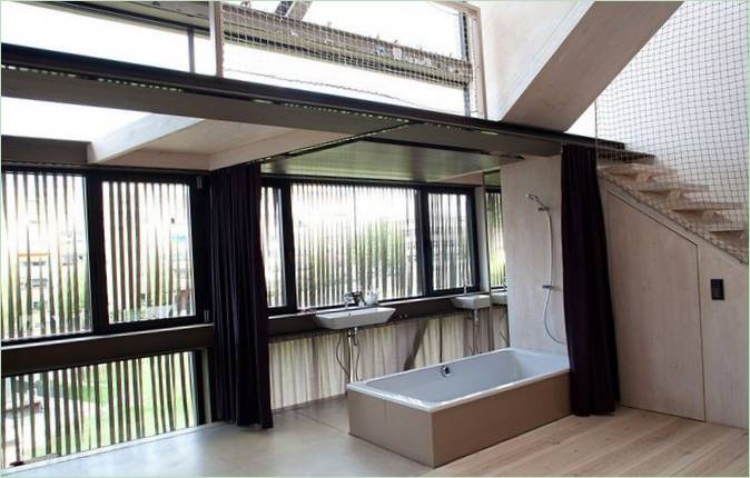 Design del bagno della villetta a schiera B14
