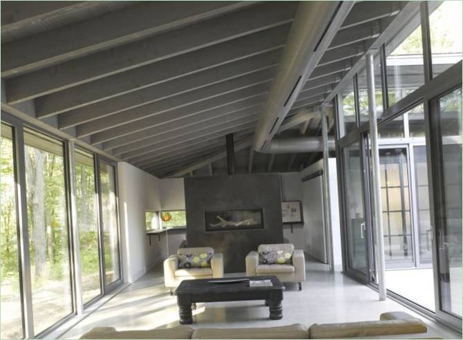 Interno del soggiorno di una residenza privata a Bromond House