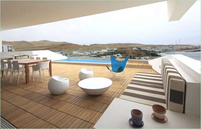 La terrazza di una villa di lusso in Perù