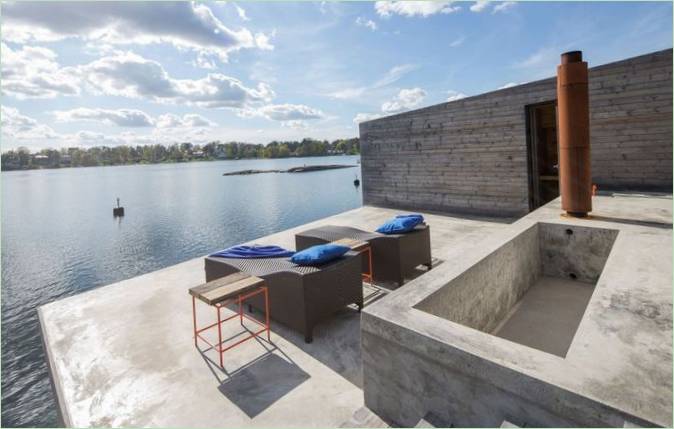 Area lounge sul molo