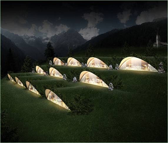 Hotel Bella Vista di notte