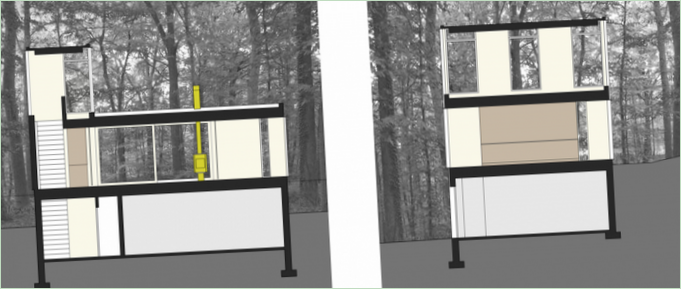 Progetto Cabina impilata