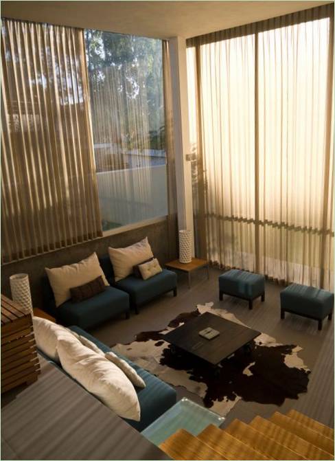 Interior design casa nella foresta di eucalipto, Zapopan, Jalisco, Messico