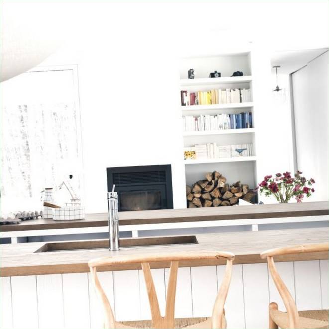 Cucina della casa di campagna Blue Hills in Canada