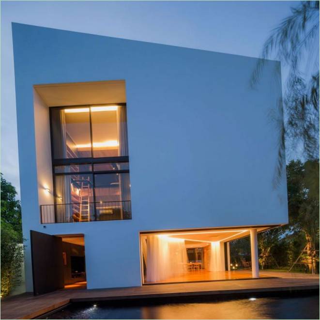 Progetto di casa d'angolo di Baan Moom