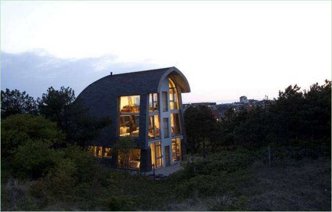 L'esterno della Casa delle Dune nei Paesi Bassi