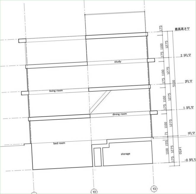 Progetto di casa S di Yuusuke Karasawa
